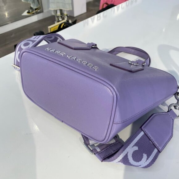 NEW! NWT! Marc Jacobs Trademarc Mini Tote Crossbody -Lavender Soffiano Leather - Picture 10 of 10
